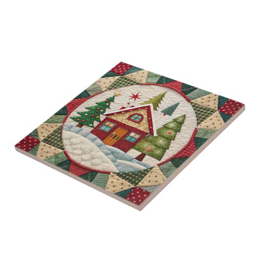 Vintage Christmas Ceramic Tile タイル (側面)