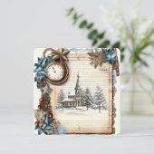 Vintage Christmas Church シーズンカード (スタンド正面)