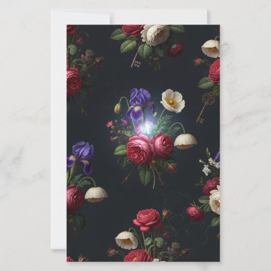 Vintage Christmas Deer Decoupage Art (裏面)