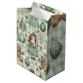 Vintage Christmas Doll Medium Gift Bag ミディアムペーパーバッグ (正面アングル)