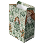 Vintage Christmas Doll Medium Gift Bag ミディアムペーパーバッグ (裏面アングル)