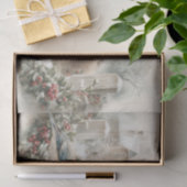 Vintage Christmas Donkey and Robin Decoupage 薄葉紙 (ギフト)