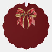 Vintage Christmas Family Paper Ornament Card オーナメントカード (裏面)