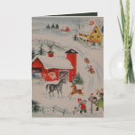 Vintage Christmas farm追加メッセージ シーズンカード<br><div class="desc">デザイン: www.etsy.com/Shop/HeartlandMix</div>