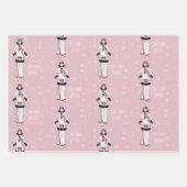 Vintage Christmas Fashion ラッピングペーパーシート (正面2)