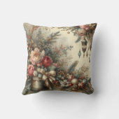 Vintage Christmas Flowers クッション (裏面)