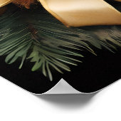 Vintage Christmas Frame ポスター (角)