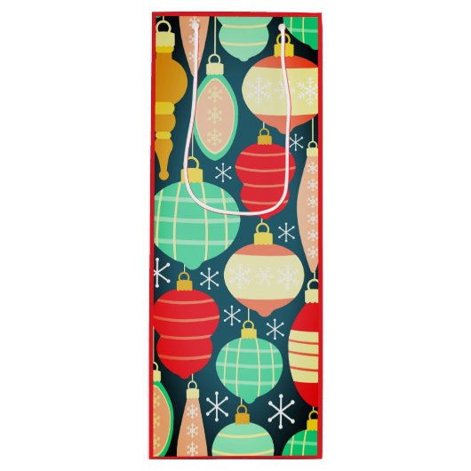 Vintage Christmas Gift Bag ワインギフトバッグ (正面)