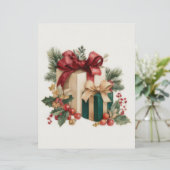 Vintage Christmas Gifts Scrapbook Paper (スタンド正面)