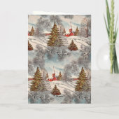 Vintage Christmas Glittering Winter Village  シーズンカード (裏面)