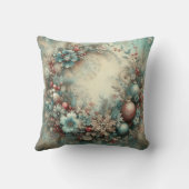 Vintage Christmas Gnomes クッション (裏面)