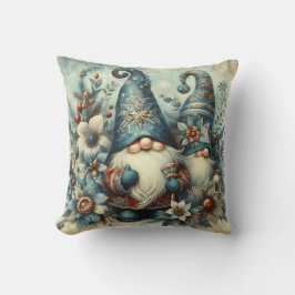 Vintage Christmas Gnomes クッション