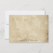 Vintage Christmas Gold RSVP Card | Elegant (裏面)