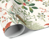 Vintage Christmas Greenery Pattern ラッピングペーパー (ロールコーナー)