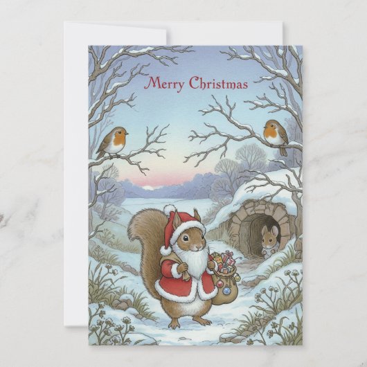 Vintage Christmas Greeting Card シーズンカード (正面)