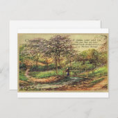 Vintage Christmas Greetings Postcard ポストカード (正面/裏面)