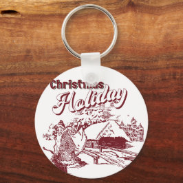 Vintage Christmas Holiday  キーホルダー