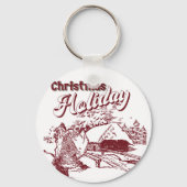 Vintage Christmas Holiday  キーホルダー (裏面)