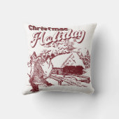 Vintage Christmas Holiday  クッション (裏面)