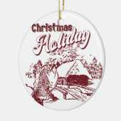 Vintage Christmas Holiday  セラミックオーナメント (左)