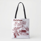 Vintage Christmas Holiday  トートバッグ (正面)