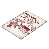 Vintage Christmas Holiday  ノートブック (左側)