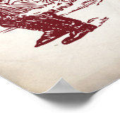 Vintage Christmas Holiday  ポスター (角)