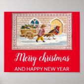 Vintage christmas holiday  ポスター (正面)