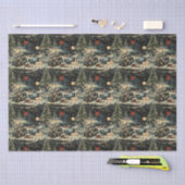 Vintage Christmas Holiday 薄葉紙 (クラフト)