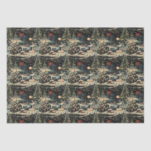 Vintage Christmas Holiday 薄葉紙 (正面)