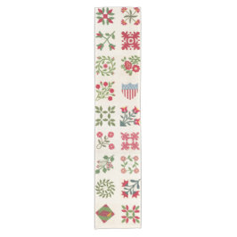 Vintage Christmas Holiday Cute Quit Table Runner ショートテーブルランナー