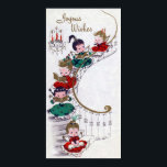 Vintage Christmas Holiday retro Angels poster ポスター<br><div class="desc">design by www.etsy.com/Shop/VanityFlairDesign</div>