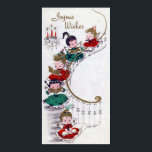 Vintage Christmas Holiday retro Angels poster ポスター<br><div class="desc">design by www.etsy.com/Shop/VanityFlairDesign</div>