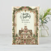 Vintage Christmas House Celebration シーズンカード (スタンド正面)