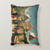 Vintage Christmas Illustration アクセントクッション (正面(垂直))