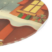 Vintage Christmas Illustration カッティングボード (角)