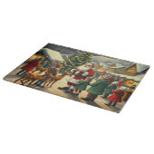 Vintage Christmas Illustration カッティングボード (角)