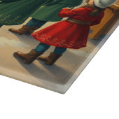 Vintage Christmas Illustration カッティングボード (角)
