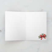 Vintage Christmas Illustration カード (内部)