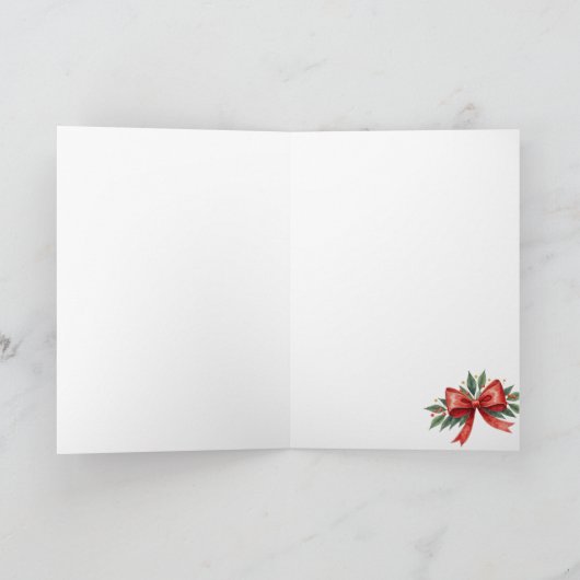 Vintage Christmas Illustration カード (内部)