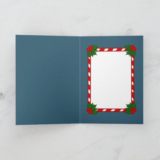 Vintage Christmas Illustration カード (内部)