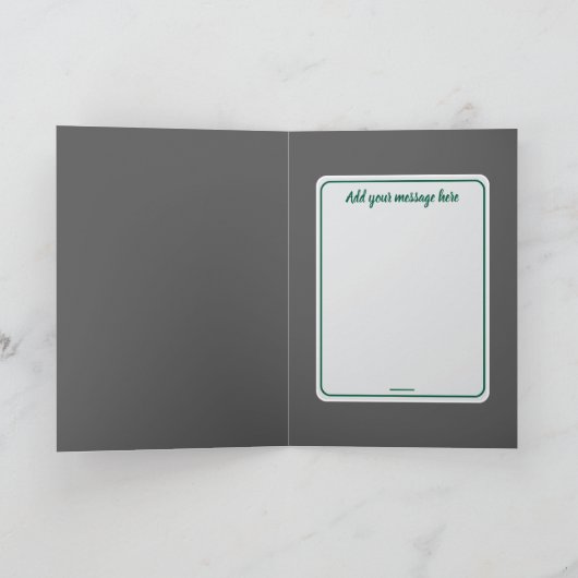 Vintage Christmas Illustration カード (内部)