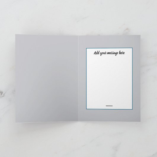 Vintage Christmas Illustration カード (内部)