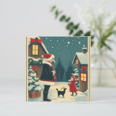 Vintage Christmas Illustration シーズンカード (スタンド正面)