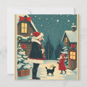 Vintage Christmas Illustration シーズンカード (正面)