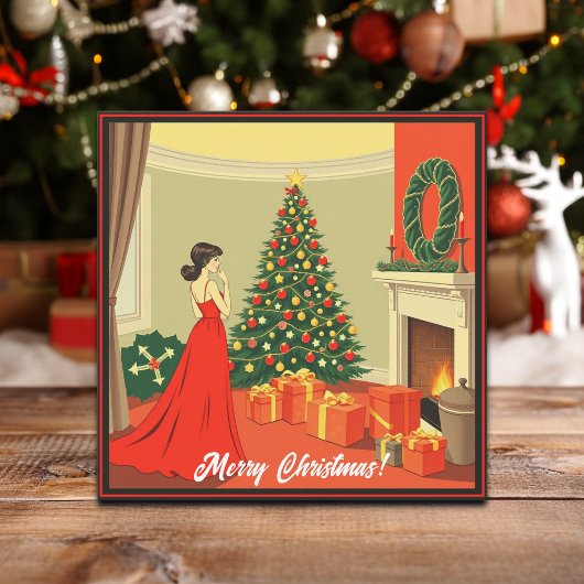 Vintage Christmas Illustration シーズンカード