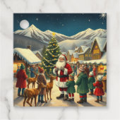 Vintage Christmas Illustration フェイバータグ (正面)