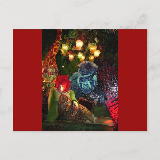 Vintage Christmas in New York Display シーズンポストカード (正面)