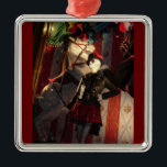 Vintage Christmas in New York Window Display メタルオーナメント<br><div class="desc">5番街のウィンドウ表示</div>