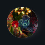 Vintage Christmas in New York Window Display 缶バッジ<br><div class="desc">5th Avenueウィンドウの表示</div>